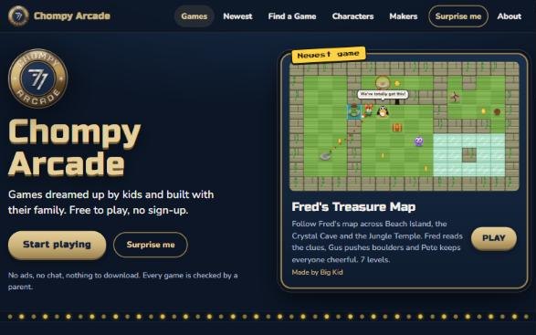 Chompy Arcade games page